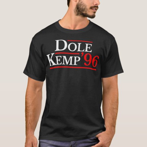 Dole Kemp 1996 Vintage Election Campaign Premium  T_Shirt