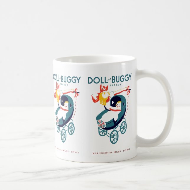 Doll and Buggy Parade Coffee Mug (Right)