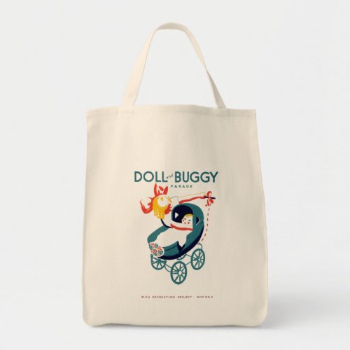 Doll and Buggy Parade Tote Bag