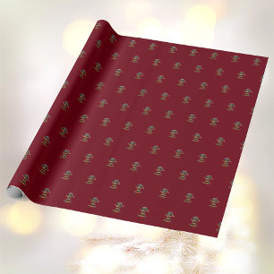 Doll Baby Christmas Elf Wrapping Paper
