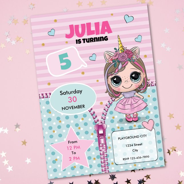 Doll Birthday Invitation  (Creator Uploaded)