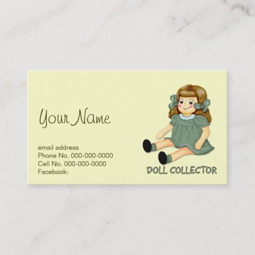 Doll Collector Business Card