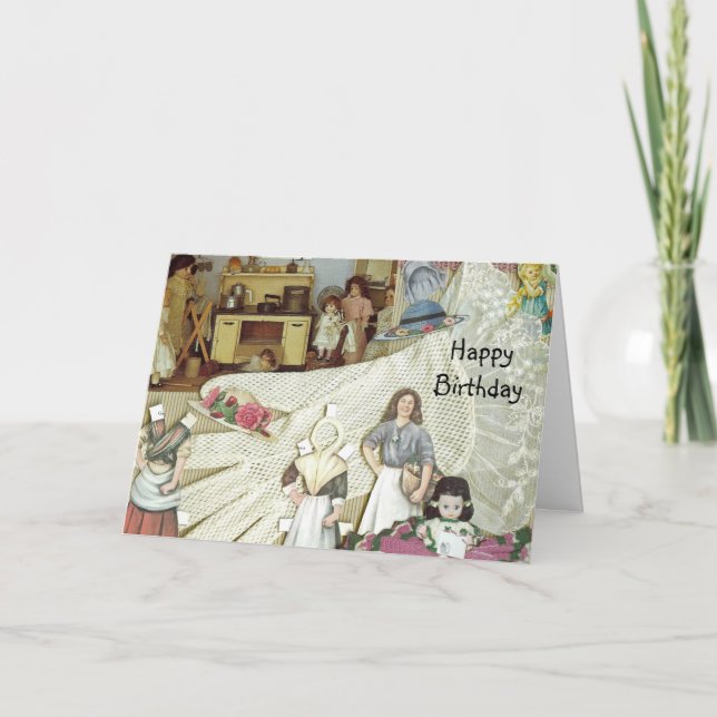 Doll Collectors Birthday Card (Front)