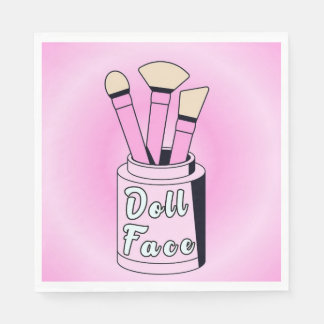 Doll Face - 1940s Canvas Print Napkins