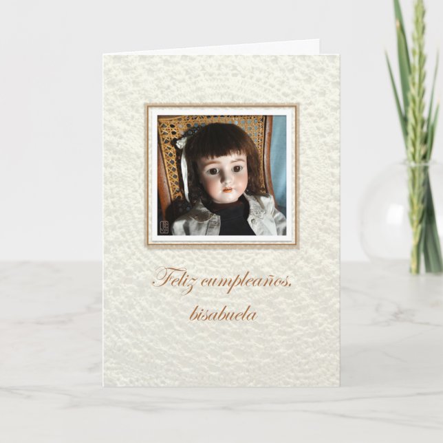 Doll Frances bisabuela/great-grandmother Birthday  Card (Front)