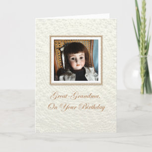 Doll Frances Great-Grandma Birthday Card