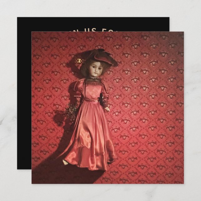 doll on a wall invitation (Front/Back)