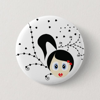doll pinback button