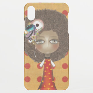 DOLL POLKA DOTS HUGE EYES GARLAND FLOWERS iPhone XS MAX CASE