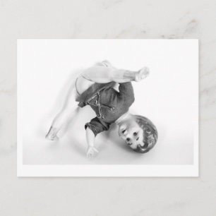 Doll Portrait - Circus Acrobat Postcard