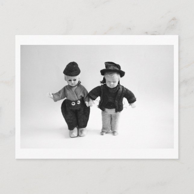 Doll Portrait - Jumping dolls Postcard (Front)
