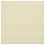 Doll-Scale Renaissance Damask, Pale Yellow Fabric