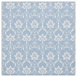 Doll-Scale Renaissance Damask, Sky Blue Fabric