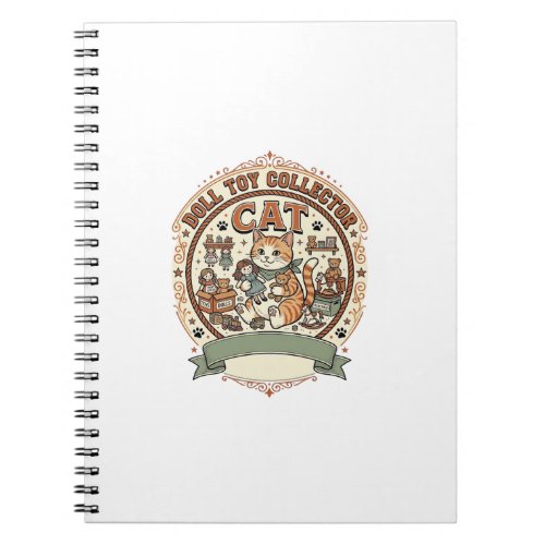 Doll Toy Collector Cat Doll Toy Collector Cat Vint Notebook