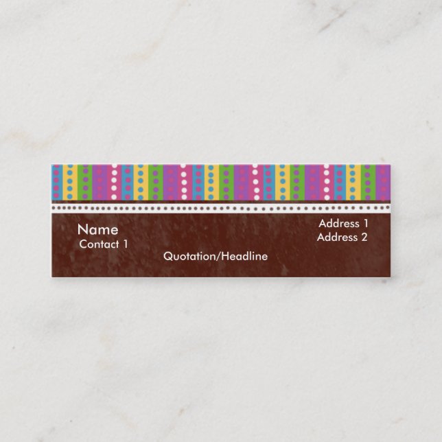 Dolla Mini Business Card (Front)