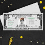 Dollar Bill, Notorious Hip Hop Rap, Fake Money Invitation