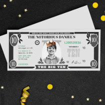 The Big One Dollar Bill, Fake Money Invitation | Zazzle