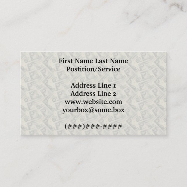 Dollar Bills Business Card (Front)