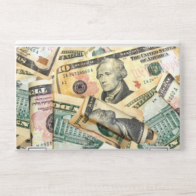 Dollar Bills HP Laptop Skin (Front)