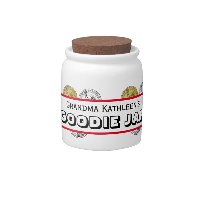 Dollar Coins Grandma's Goodie Jar (Front)