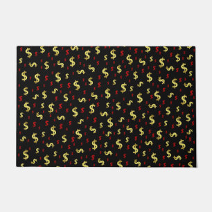 dollar, color, colorful + pattern, house + decorat doormat