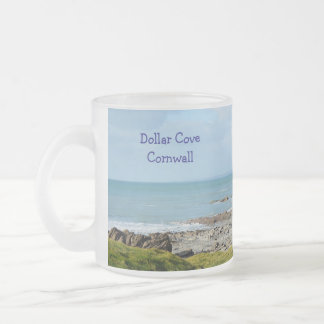 Dollar Cove Cornwall England Poldark Location Frosted Glass Coffee Mug