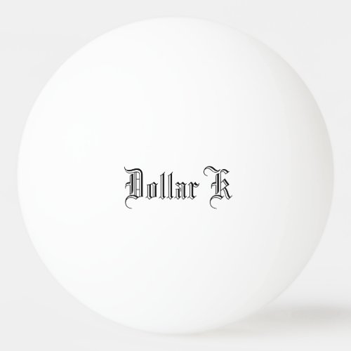 Dollar K Ping Pong Ball