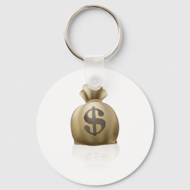 Dollar money sack keychain (Front)