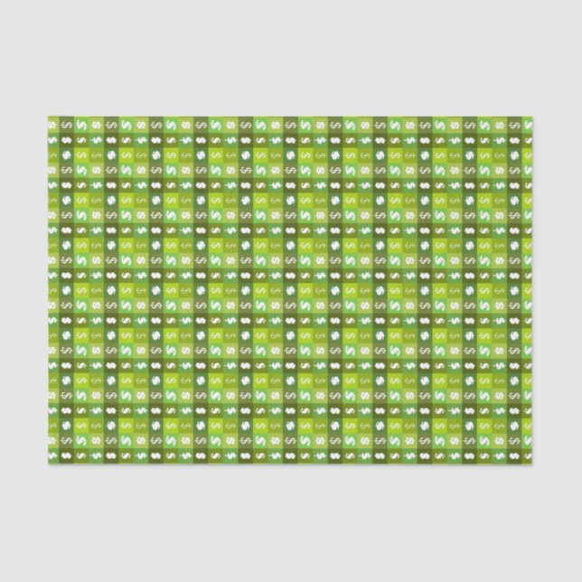 Dollar money sign pattern tissue paper (Front)