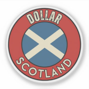 Dollar, Scotland Sticker