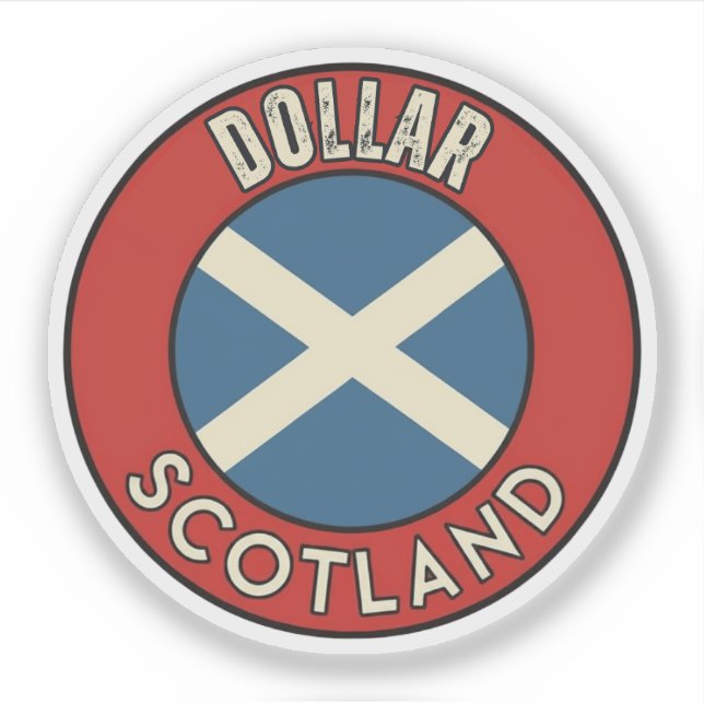 Dollar, Scotland Sticker (Front)