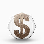 Dollar sign acrylic award<br><div class="desc">Dollar sign</div>