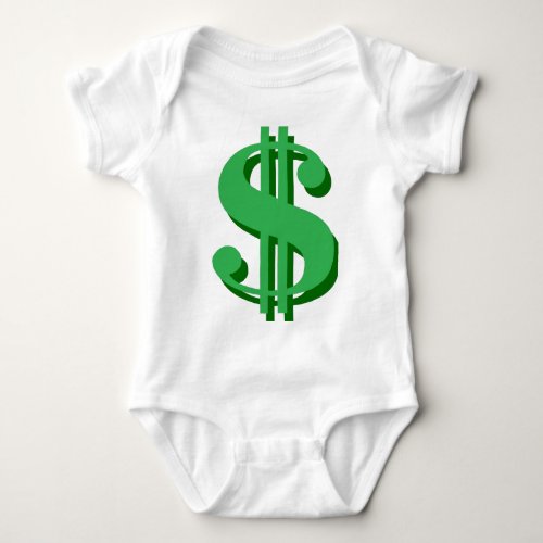  dollar_sign baby bodysuit