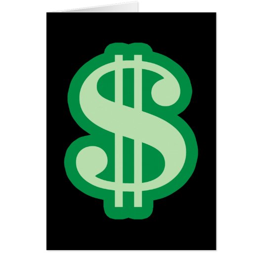 Dollar Sign Cards (Front)