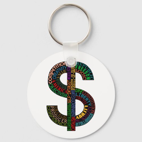 Dollar Sign Keychain