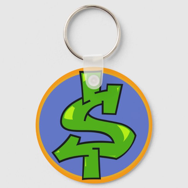 Dollar Sign Keychain (Front)