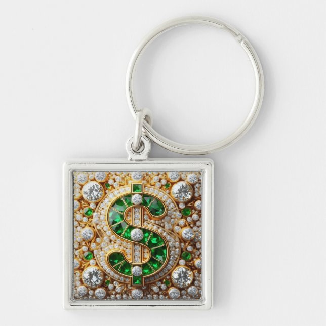 Dollar Sign Keychain (Front)