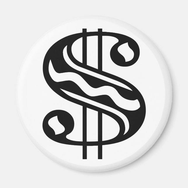 Dollar Sign Magnet (Front)