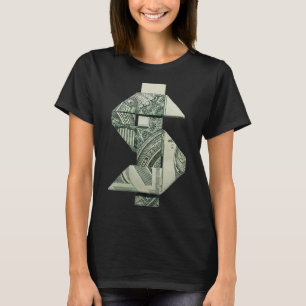 Dollar Sign Money Origami Cash T-Shirt