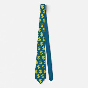Dollar Sign Neck Tie