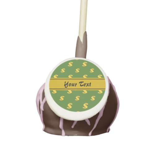 Dollar sign pattern Cookies Cake Pops