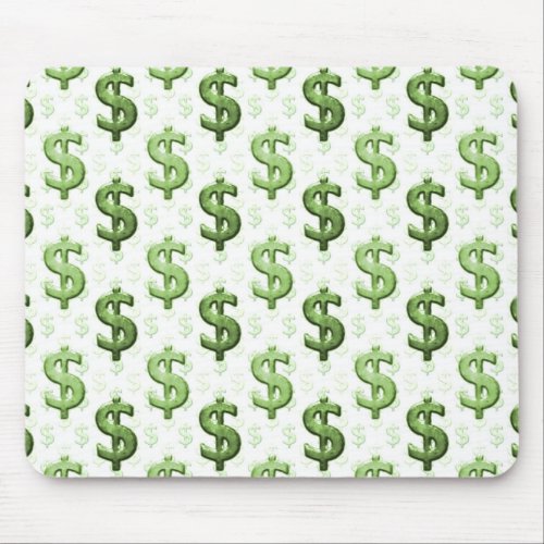 Dollar Sign Pattern Mouse Pad