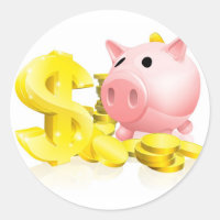 Dollar sign piggy bank