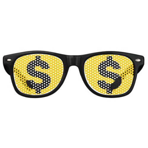 Dollar Sign Retro Sunglasses