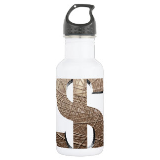 Dollar sign stainless steel water bottle