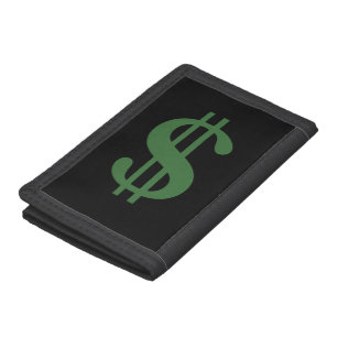 Dollar Sign Tri-fold Wallet
