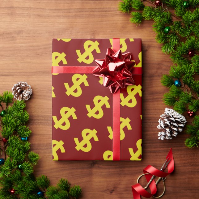 Dollar Sign Wrapping Paper (Holiday Gift)