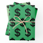 Dollar Sign  Wrapping Paper Sheets