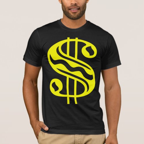 Dollar Sign _ Yellow T_Shirt
