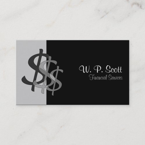 Dollar Signs Business Card